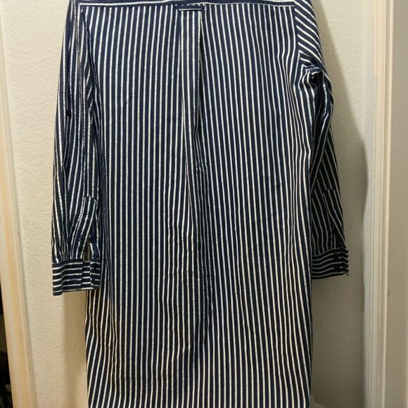 Finley Blue Striped Bailey shirt Dress NWOT Sz. XL sa2 - Picture 7 of 9